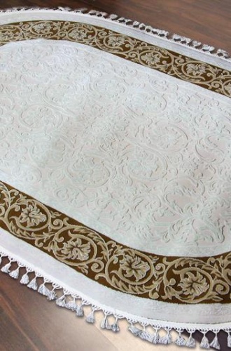 Турецкий Ковер HUNKAR 07902A brown / brown овальный 